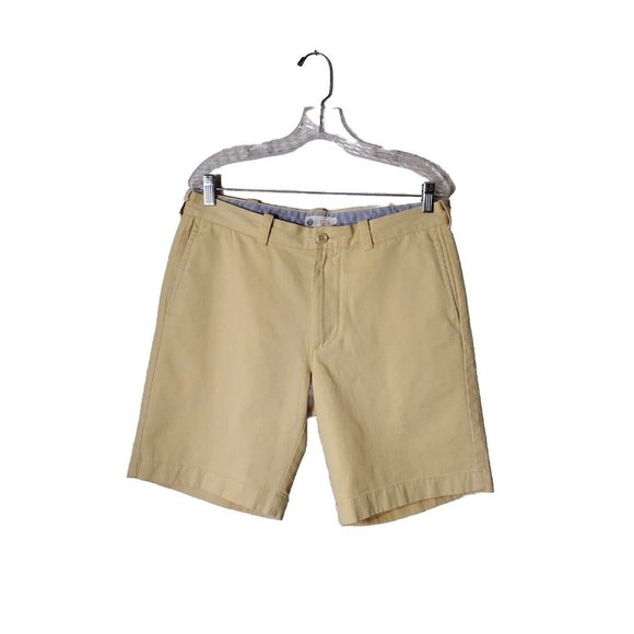 J Crew Shorts Mens 33 Denim Yellow Pockets Golf Vacation - Picture 1 of 12